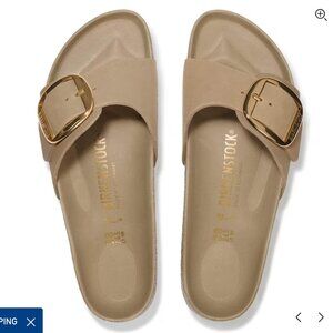 Birkenstock Madrid Big Buckle Sandals Tobacco Brown 8-8.5